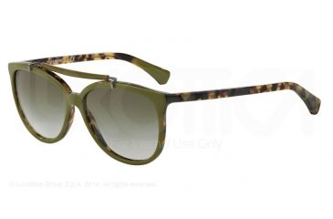 Image of Armani EA4039 Progressive Prescription Sunglasses EA4039-52678E-56 - Lens Diameter 56 mm, Frame Color Top Olive On Havana