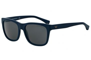 Image of Armani EA4041 Progressive Prescription Sunglasses EA4041-536887-56 - Lens Diameter 56 mm, Frame Color Matte Blue