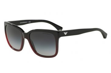 Image of Armani EA4042 Bifocal Prescription Sunglasses EA4042-53488G-55 - Lens Diameter 55 mm, Frame Color Black Gradient Coral On Black