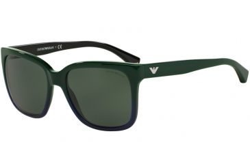 Image of Armani EA4042 Bifocal Prescription Sunglasses EA4042-534971-55 - Lens Diameter 55 mm, Frame Color Green Gradient Blue On Black