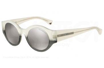 Image of Armani EA4044 Bifocal Prescription Sunglasses EA4044-53656G-47 - Lens Diameter 47 mm, Frame Color Opal White Gradient Black