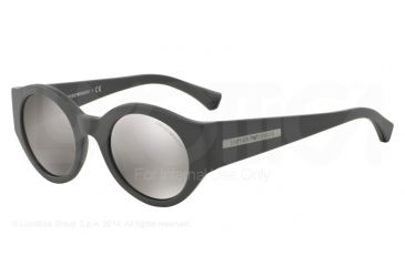 Image of Armani EA4044 Bifocal Prescription Sunglasses EA4044-53666G-47 - Lens Diameter 47 mm, Frame Color Matte Grey