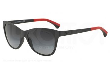 Image of Armani EA4046 Single Vision Prescription Sunglasses EA4046-53418G-56 - Lens Diameter 56 mm, Frame Color Matte Grey