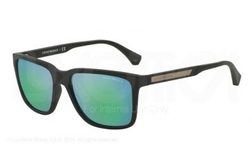 Image of Armani EA4047 Progressive Prescription Sunglasses EA4047-535431-56 - Lens Diameter 56 mm, Frame Color Military Rubber