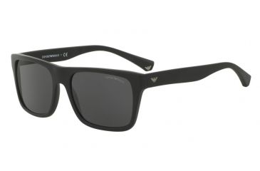 Image of Armani EA4048 Progressive Prescription Sunglasses EA4048-504287-56 - Lens Diameter 56 mm, Frame Color Matte Black