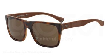 Image of Armani EA4048 Progressive Prescription Sunglasses EA4048-539173-56 - Lens Diameter 56 mm, Frame Color Top Havana/matte Brown