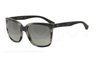 Image of Armani EA4049 Bifocal Prescription Sunglasses EA4049-538511-56 - Lens Diameter 56 mm, Frame Color Striped Grey