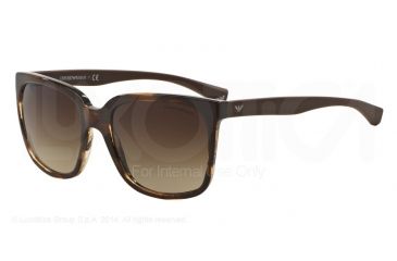 Image of Armani EA4049 Bifocal Prescription Sunglasses EA4049-538613-56 - Lens Diameter 56 mm, Frame Color Striped Brown