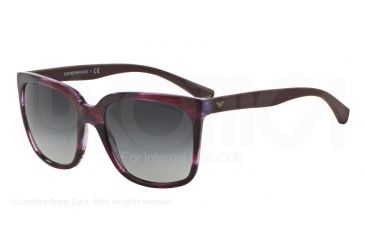 Image of Armani EA4049 Bifocal Prescription Sunglasses EA4049-53898G-56 - Lens Diameter 56 mm, Frame Color Striped Violet