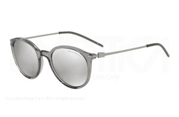 Image of Armani EA4050 Progressive Prescription Sunglasses EA4050-53826G-50 - Lens Diameter 50 mm, Frame Color Transparent Grey