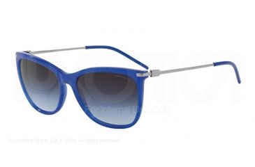 Image of Armani EA4051 Progressive Prescription Sunglasses EA4051-53794Q-56 - Lens Diameter 56 mm, Frame Color Opal Electric Blue
