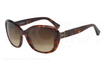 Image of Armani EA4052 Progressive Prescription Sunglasses EA4052-539513-54 - Lens Diameter 54 mm, Frame Color Red Havana
