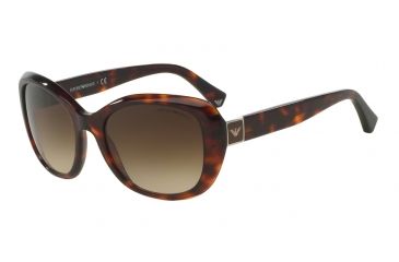 Image of Armani EA4052F Single Vision Prescription Sunglasses EA4052F-539513-54 - Lens Diameter 54 mm, Frame Color Red Havana