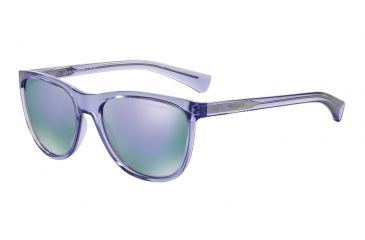Image of Armani EA4053 Single Vision Prescription Sunglasses EA4053-53764V-57 - Lens Diameter 57 mm, Frame Color Transparent Violet