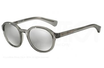 Image of Armani EA4054 Bifocal Prescription Sunglasses EA4054-53726G-49 - Lens Diameter 49 mm, Frame Color Transparent Grey