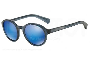 Image of Armani EA4054 Bifocal Prescription Sunglasses EA4054-537355-49 - Lens Diameter 49 mm, Frame Color Transparent Blue