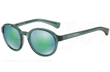 Image of Armani EA4054 Bifocal Prescription Sunglasses EA4054-537531-49 - Lens Diameter 49 mm, Frame Color Transparent Green