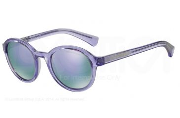 Image of Armani EA4054 Bifocal Prescription Sunglasses EA4054-53764V-49 - Lens Diameter 49 mm, Frame Color Transparent Violet