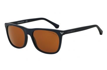 Image of Armani EA4056 Progressive Prescription Sunglasses EA4056-545273-57 - Lens Diameter 57 mm, Frame Color Matte Blue