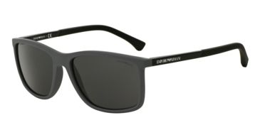 Image of Armani EA4058 Single Vision Prescription Sunglasses EA4058-547387-58 - Lens Diameter 58 mm, Frame Color Grey Rubber