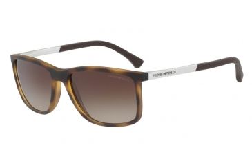 Image of Armani EA4058 Single Vision Prescription Sunglasses EA4058-559413-58 - Lens Diameter 58 mm, Frame Color Havana Rubber