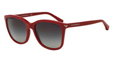 Image of Armani EA4060 Progressive Prescription Sunglasses EA4060-54568G-56 - Lens Diameter 56 mm, Frame Color Red