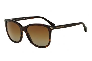 Image of Armani EA4060F Single Vision Prescription Sunglasses EA4060F-5026T5-56 - Lens Diameter 56 mm, Frame Color Havana