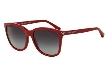 Image of Armani EA4060F Single Vision Prescription Sunglasses EA4060F-54568G-56 - Lens Diameter 56 mm, Frame Color Red