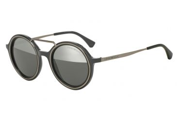 Image of Armani EA4062 Single Vision Prescription Sunglasses EA4062-54621Y-49 - Lens Diameter 49 mm, Frame Color Grey/gunmetal