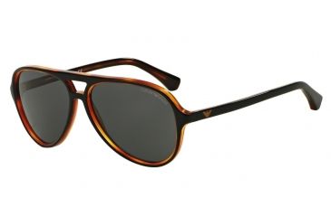 Image of Armani EA4063 Single Vision Prescription Sunglasses EA4063-546487-58 - Lens Diameter 58 mm, Frame Color Top Black On Havana