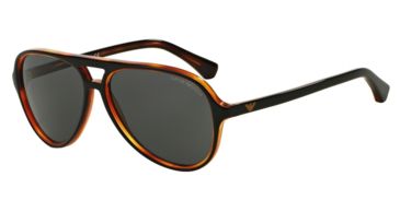 Image of Armani EA4063F Single Vision Prescription Sunglasses EA4063F-546487-58 - Lens Diameter 58 mm, Frame Color Top Black On Havana