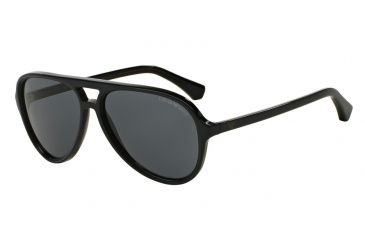 Image of Armani EA4063F Single Vision Prescription Sunglasses EA4063F-546687-58 - Lens Diameter 58 mm, Frame Color Top Blue On Tr Brown