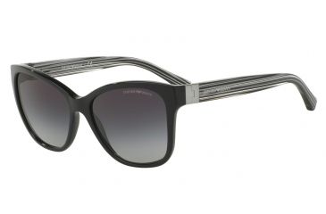 Image of Armani EA4068F Progressive Prescription Sunglasses EA4068F-50178G-57 - Lens Diameter 57 mm, Frame Color Black