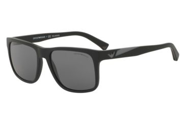 Image of Armani EA4071F Bifocal Prescription Sunglasses EA4071F-504281-56 - Lens Diameter 56 mm, Frame Color Matte Black