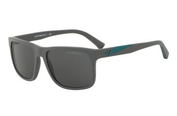 Image of Armani EA4071F Bifocal Prescription Sunglasses EA4071F-550287-56 - Lens Diameter 56 mm, Frame Color Matte Grey