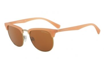 Image of Armani EA4072 Progressive Prescription Sunglasses EA4072-550173-52 - Lens Diameter 52 mm, Frame Color Matte Opal Honey