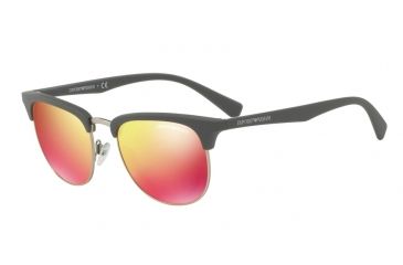 Image of Armani EA4072 Progressive Prescription Sunglasses EA4072-55026Q-52 - Lens Diameter 52 mm, Frame Color Matte Grey
