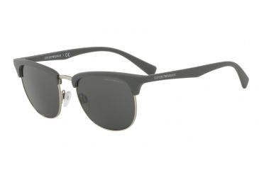 Image of Armani EA4072 Progressive Prescription Sunglasses EA4072-550287-52 - Lens Diameter 52 mm, Frame Color Matte Grey