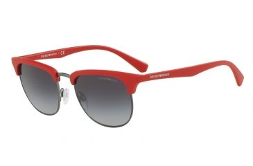 Image of Armani EA4072 Progressive Prescription Sunglasses EA4072-55928G-52 - Lens Diameter 52 mm, Frame Color Matte Red