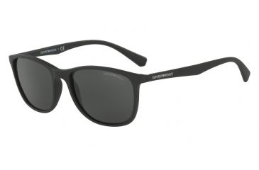 Image of Armani EA4074 Progressive Prescription Sunglasses EA4074-504287-56 - Lens Diameter 56 mm, Frame Color Matte Black