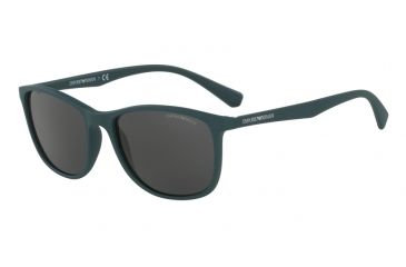 Image of Armani EA4074 Progressive Prescription Sunglasses EA4074-550087-56 - Lens Diameter 56 mm, Frame Color Matte Green