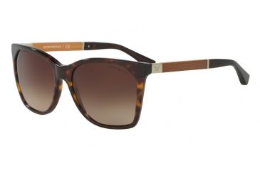 Image of Armani EA4075 Progressive Prescription Sunglasses EA4075-502613-57 - Lens Diameter 57 mm, Frame Color Havana