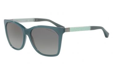 Image of Armani EA4075 Progressive Prescription Sunglasses EA4075-553911-57 - Lens Diameter 57 mm, Frame Color Opal Grey Green