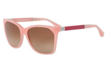 Image of Armani EA4075F Progressive Prescription Sunglasses EA4075F-550713-57 - Lens Diameter 57 mm, Frame Color Opal Coral