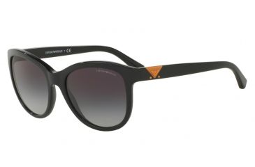 Image of Armani EA4076F Single Vision Prescription Sunglasses EA4076F-50178G-56 - Lens Diameter 56 mm, Frame Color Black