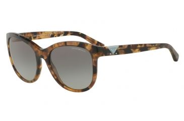 Image of Armani EA4076F Single Vision Prescription Sunglasses EA4076F-554011-56 - Lens Diameter 56 mm, Frame Color Havana Spot Grey