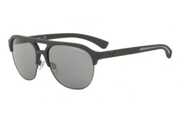 Image of Armani EA4077 Bifocal Prescription Sunglasses EA4077-5100-1-58 - Lens Diameter 58 mm, Frame Color Grey Rubber