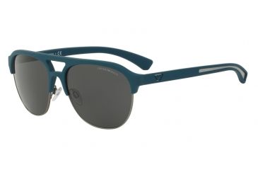 Image of Armani EA4077 Bifocal Prescription Sunglasses EA4077-553887-58 - Lens Diameter 58 mm, Frame Color Petroleum Rubber