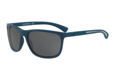 Image of Armani EA4078 Progressive Prescription Sunglasses EA4078-553887-62 - Lens Diameter 62 mm, Frame Color Petroleum Rubber