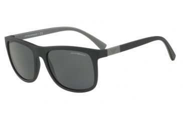Image of Armani EA4079 Progressive Prescription Sunglasses EA4079-504287-57 - Lens Diameter 57 mm, Frame Color Matte Black